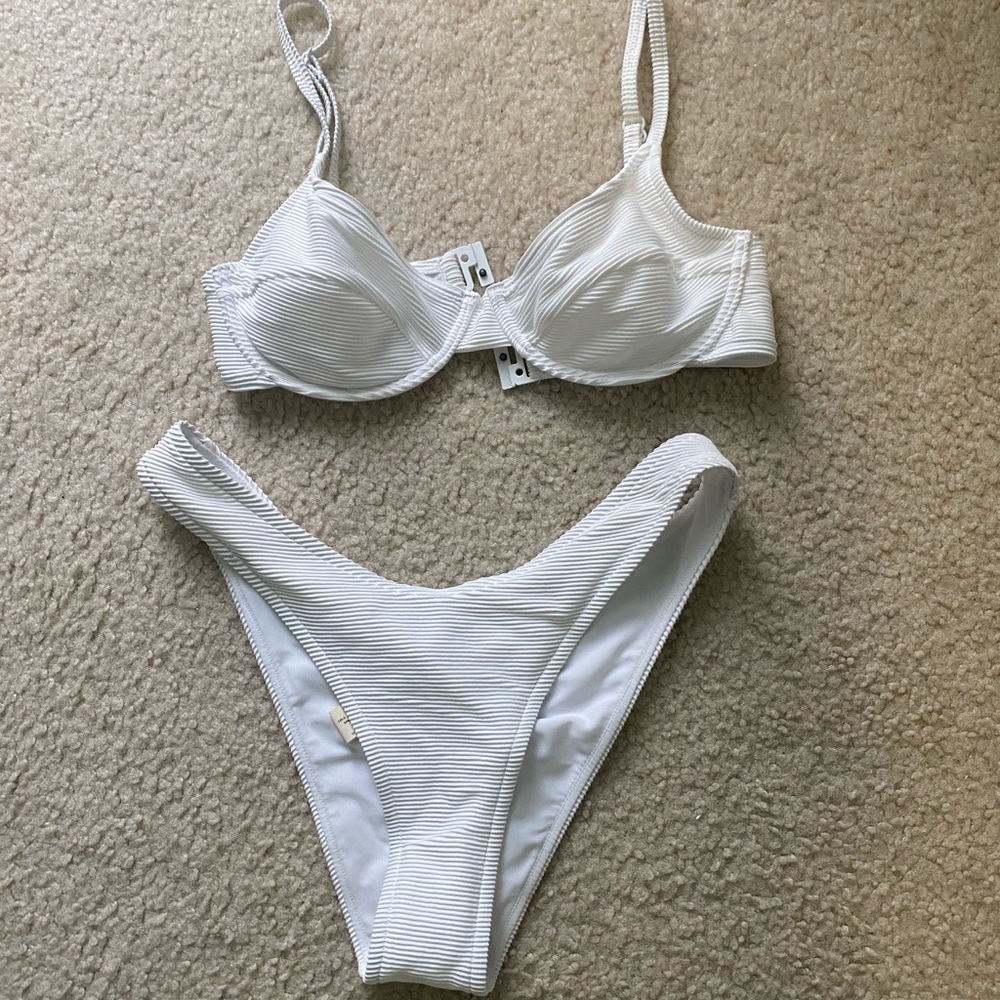Zulu & Zephyr white bikini